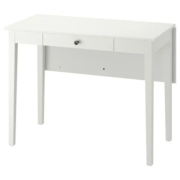 Drop-leaf table, white,