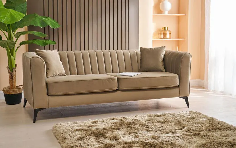 Margo Fabric 3 Seater Sofa