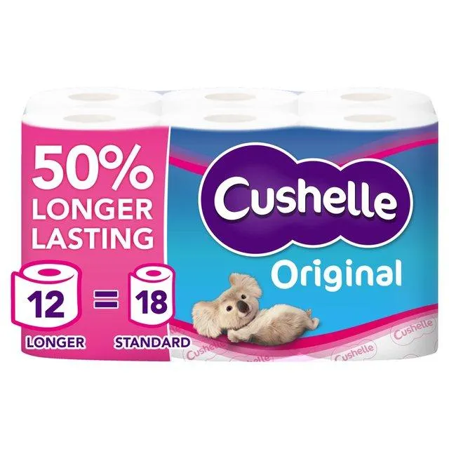 Cushelle Original Toilet Rolls 12 per pack