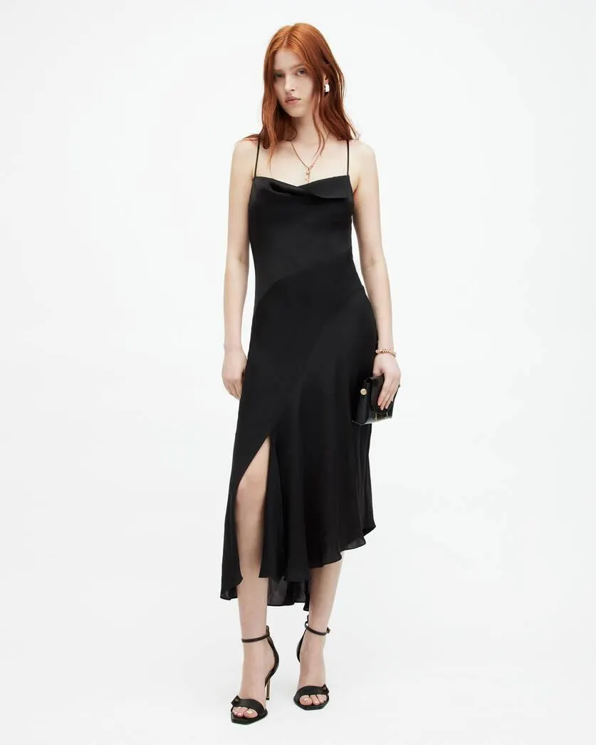 Una Recycled Scoop Neck Midi Dress