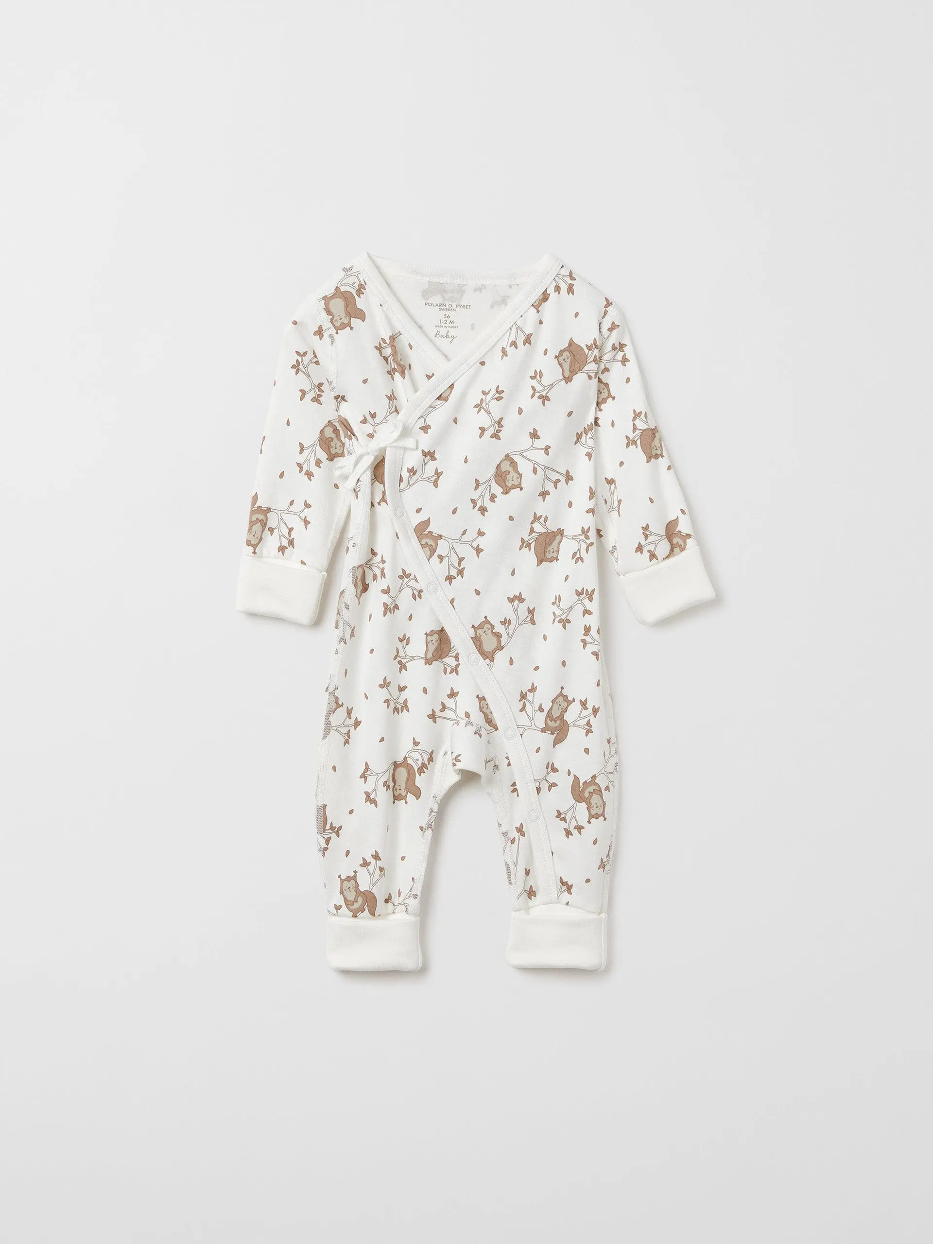 Squirrel Print Baby Romper