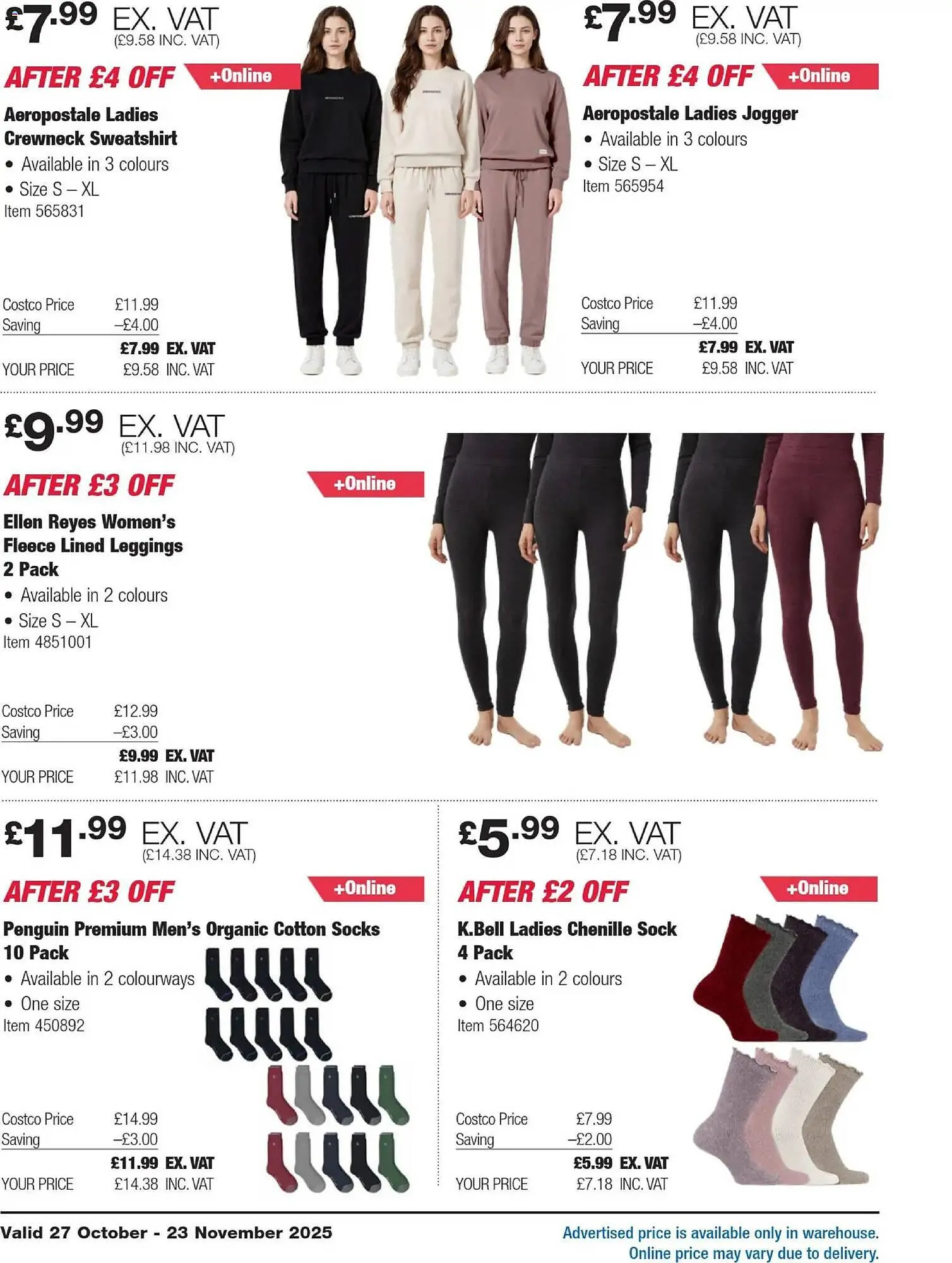 Costco leaflet from 27 October to 23 November 2025 - Catalogue Page 16