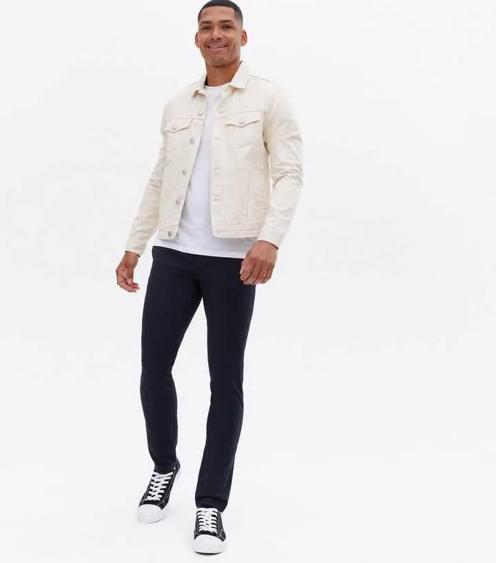 Navy Skinny Fit Chinos