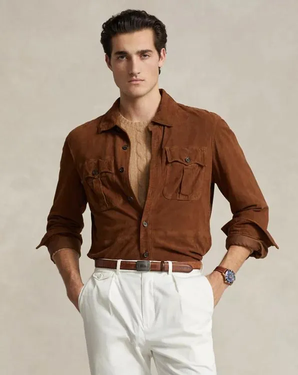 Suede Utility Jacket