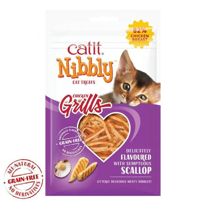 Catit Nibbly Grills - Chicken & Scallop - 30g