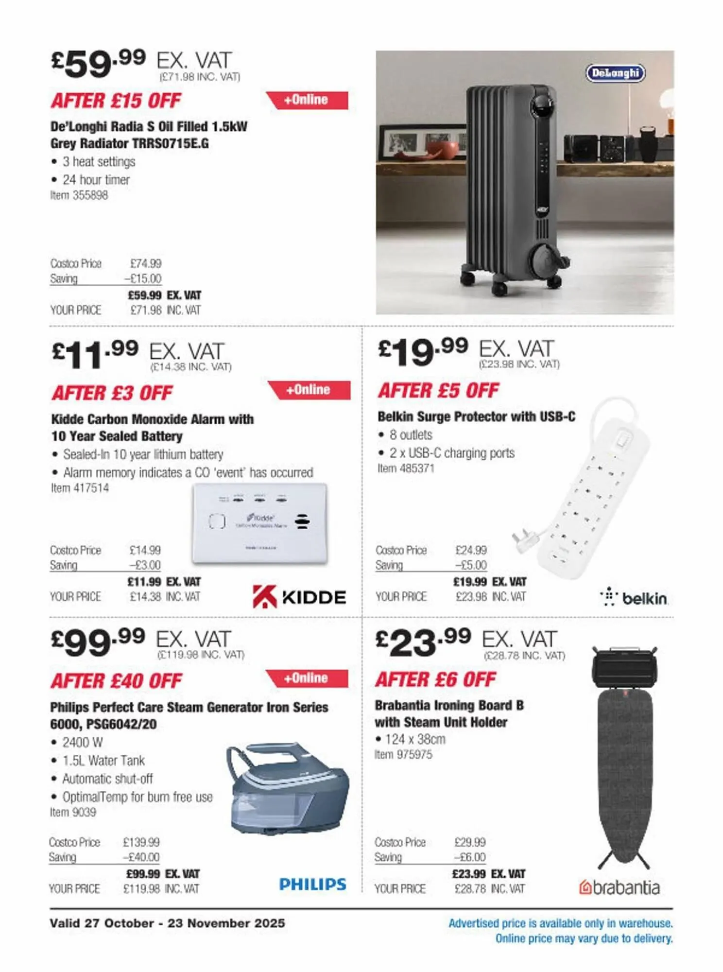 Costco leaflet from 27 October to 23 November 2025 - Catalogue Page 5