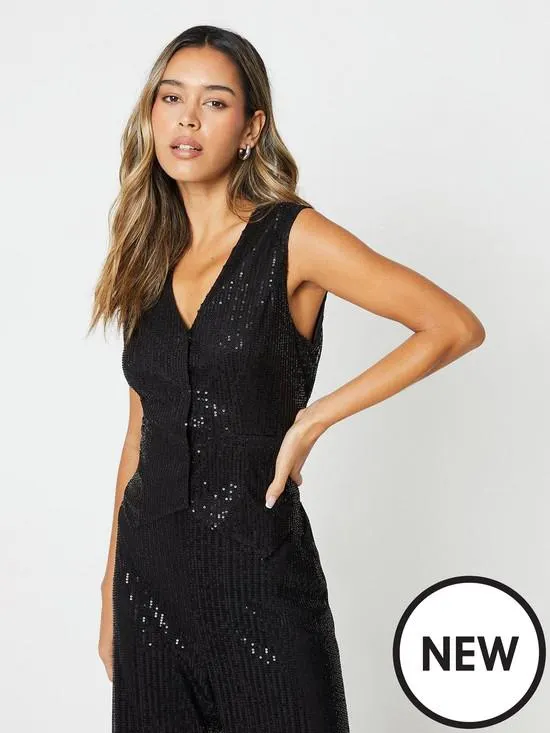 Dorothy Perkins Sequin Waistcoat