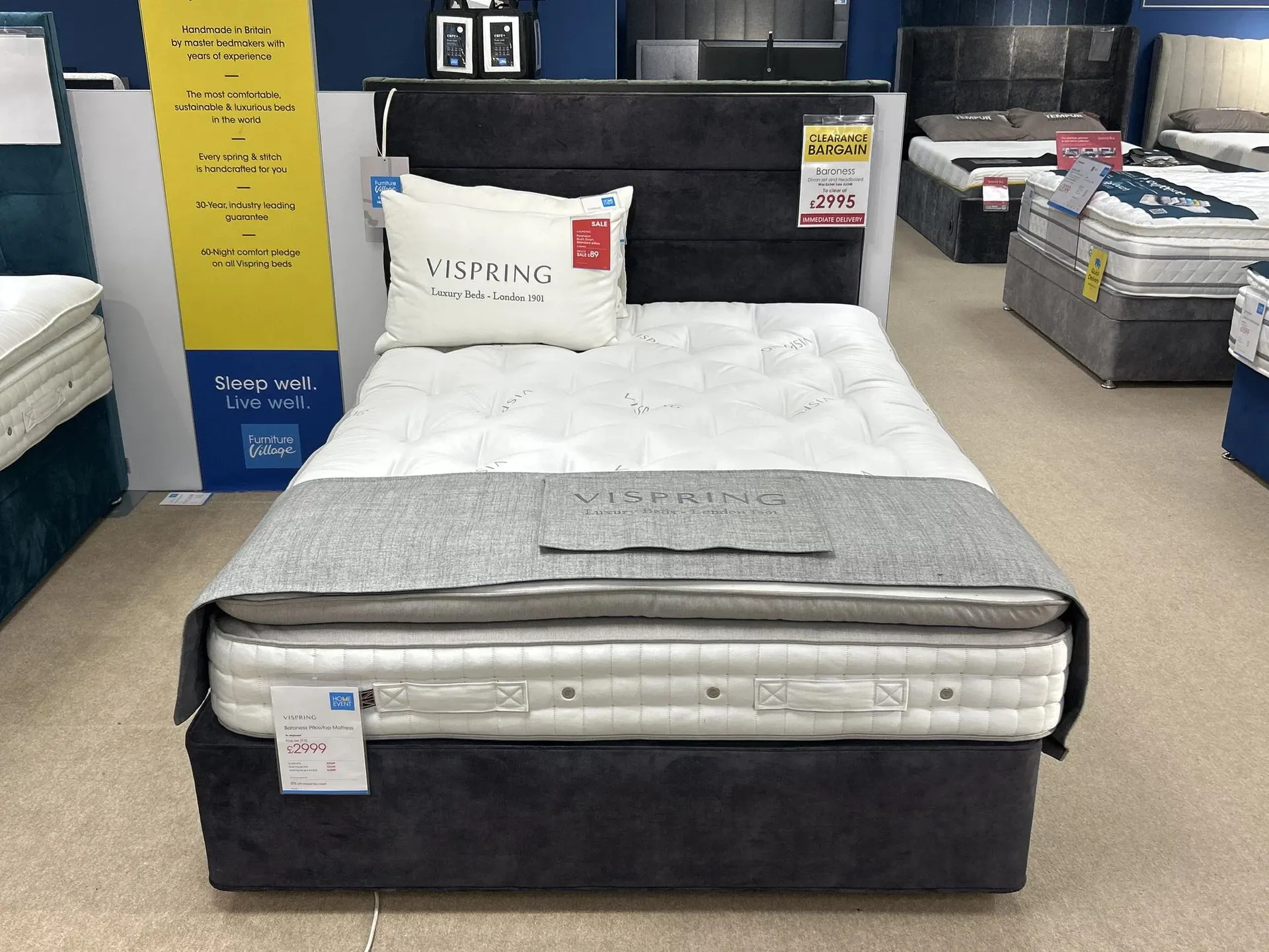 Baroness Pillowtop Divan and Headboard