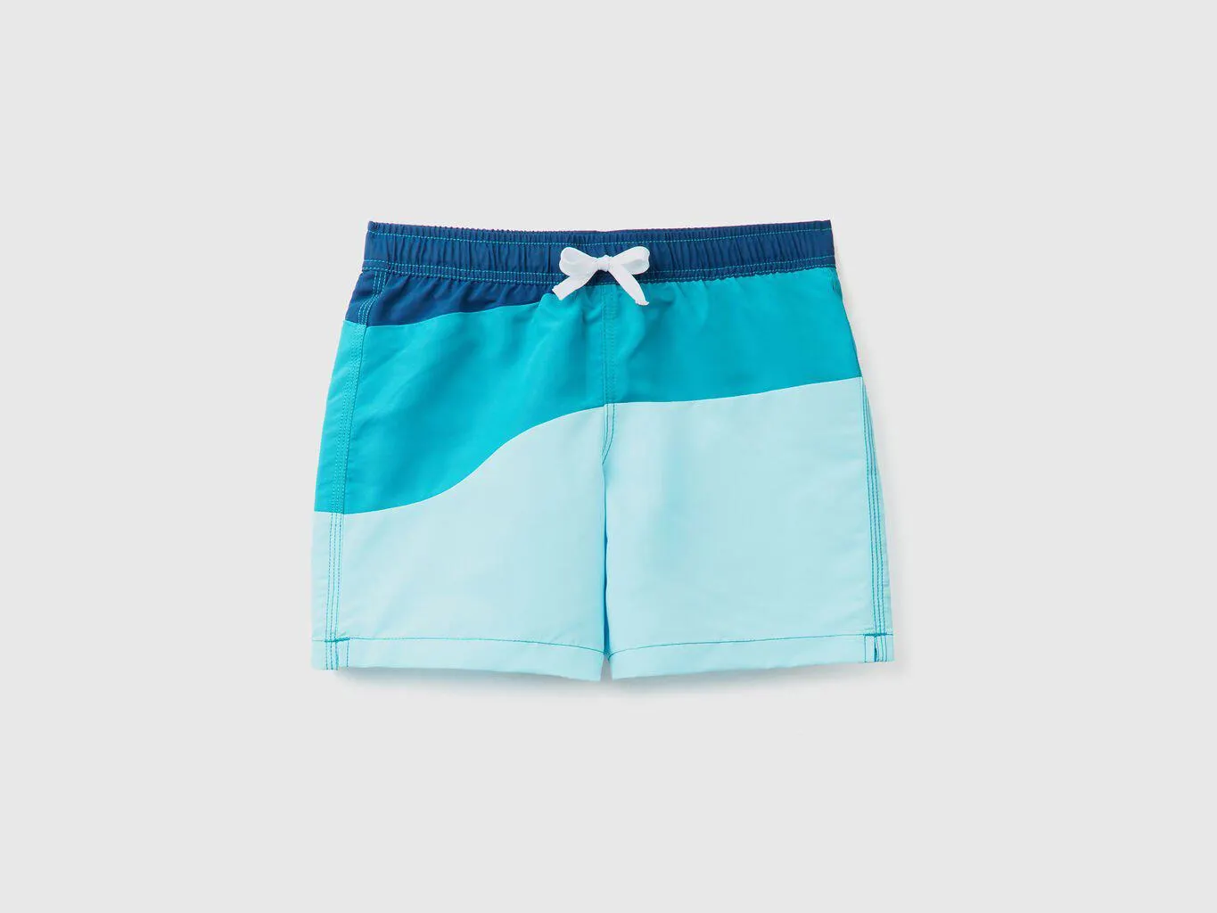 Color block swim trunks