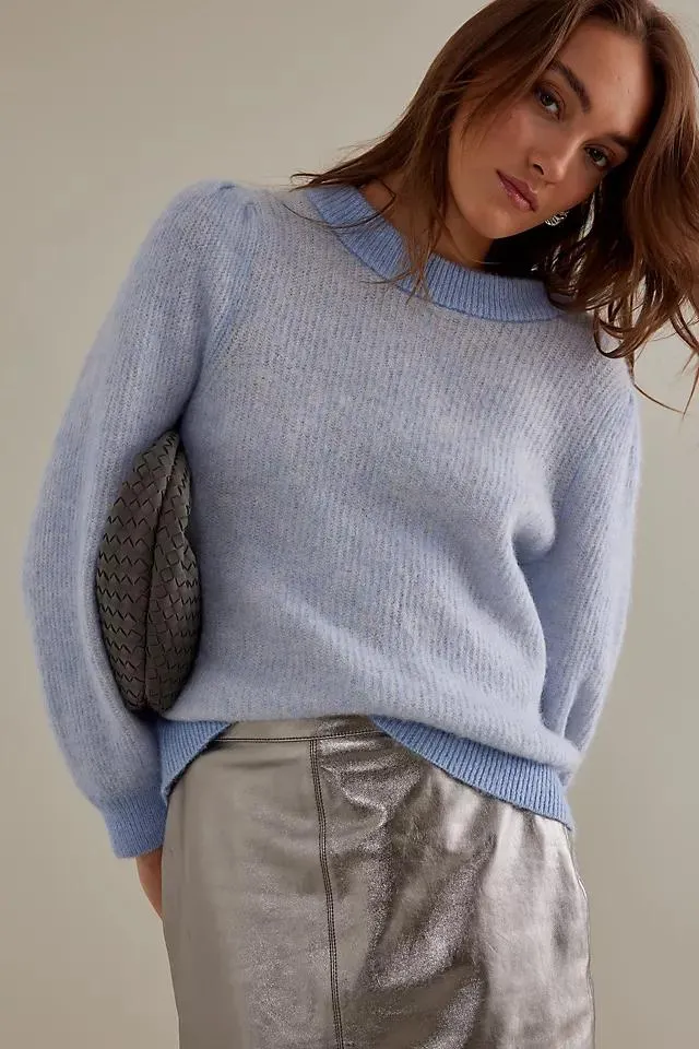 Selected Femme Lilo Wool-Blend Long-Sleeve Jumper