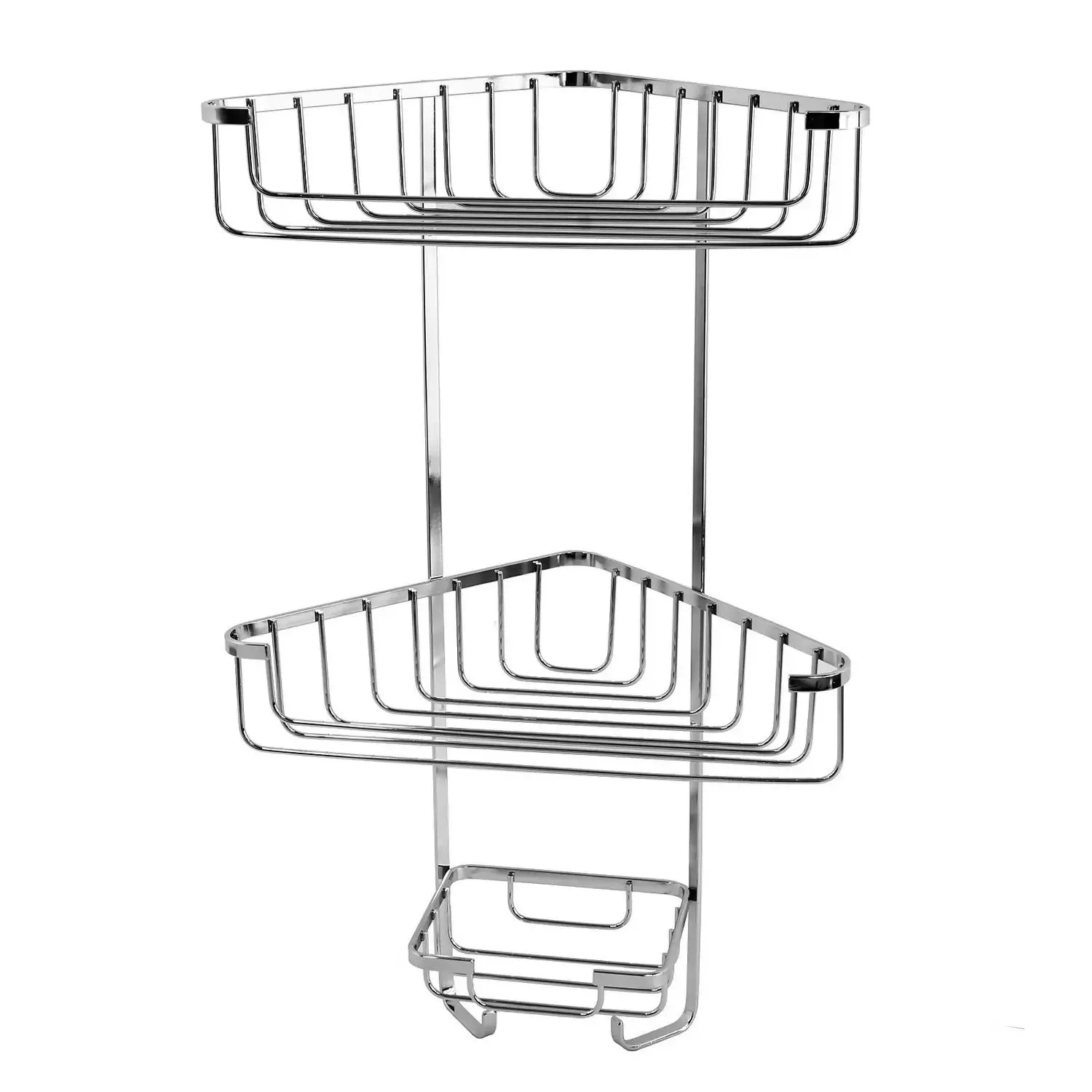 Homebase 3 Tier Shower Basket - Chrome