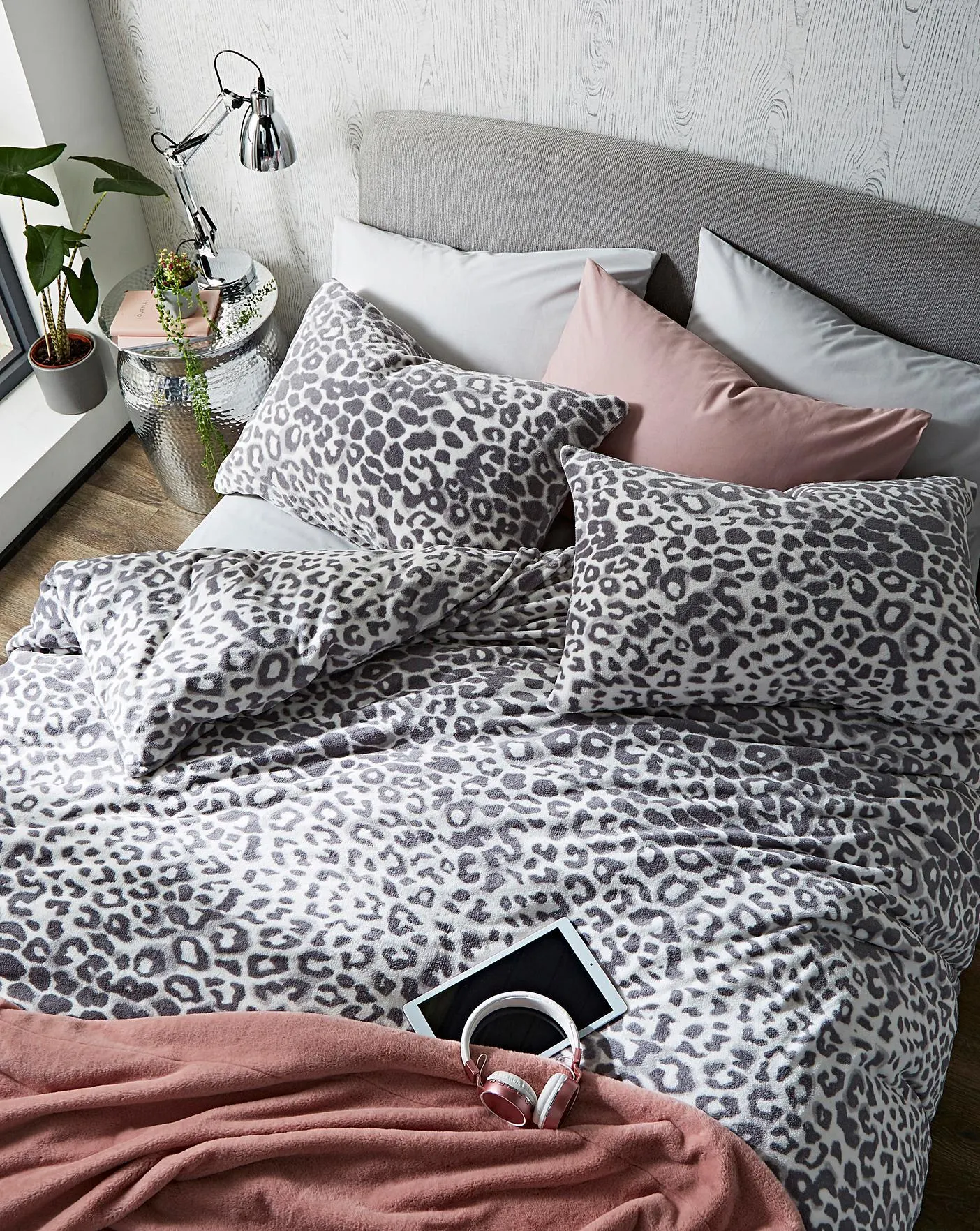 Leopard Cuddle Fleece Duvet Cover Set