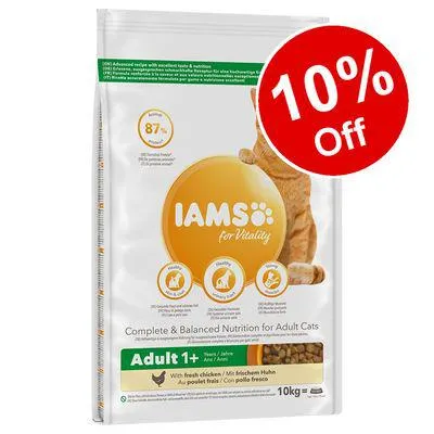 10kg IAMS Dry Cat Food - 10% Off! *