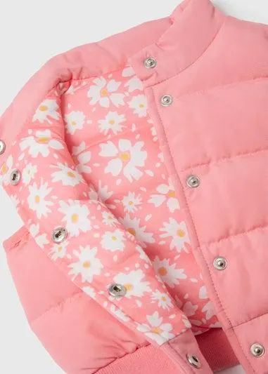 Girls Pink Gilet (Newborn-23mths) - Newborn