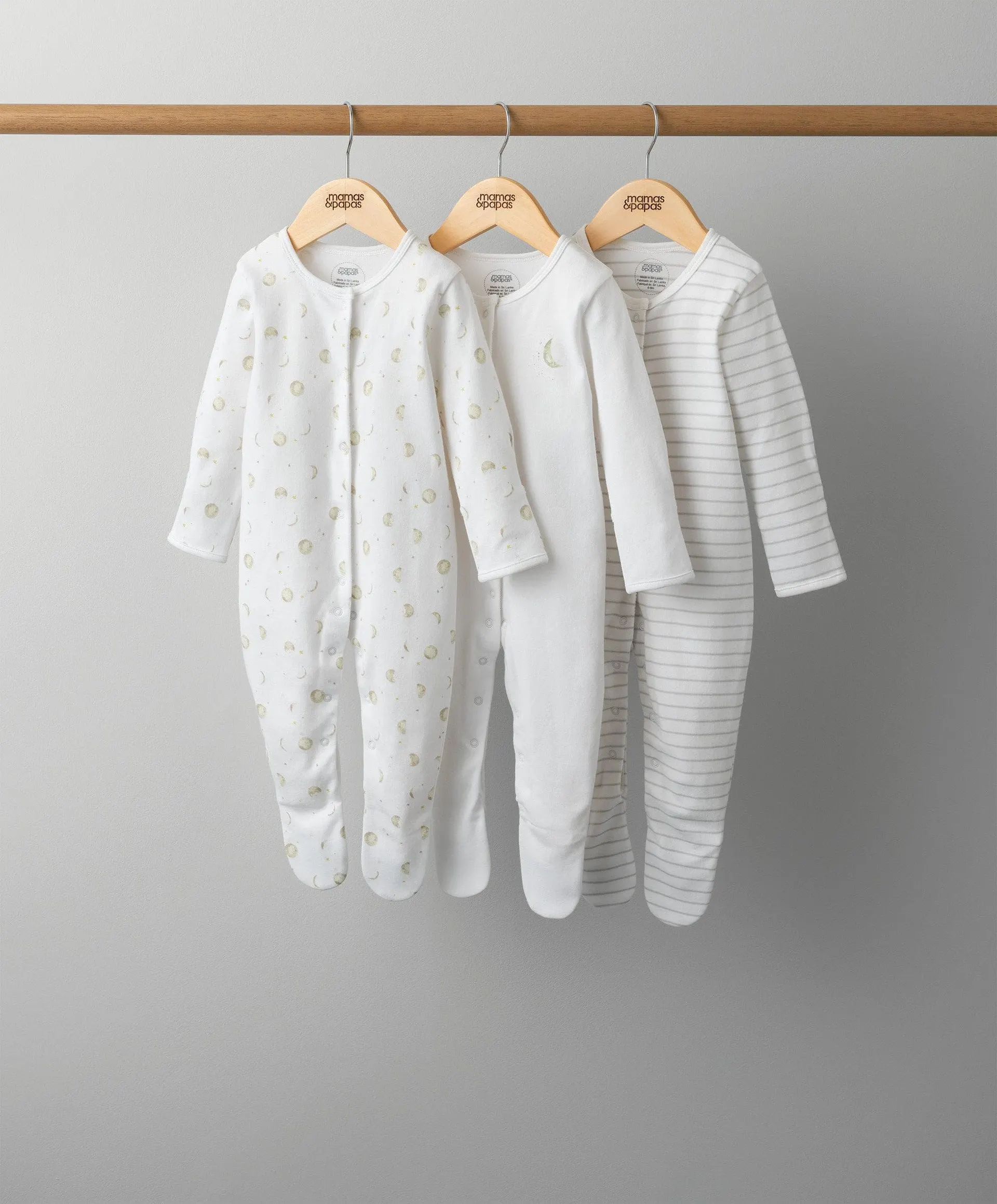 Under the Stars Sleepsuits - 3 Pack