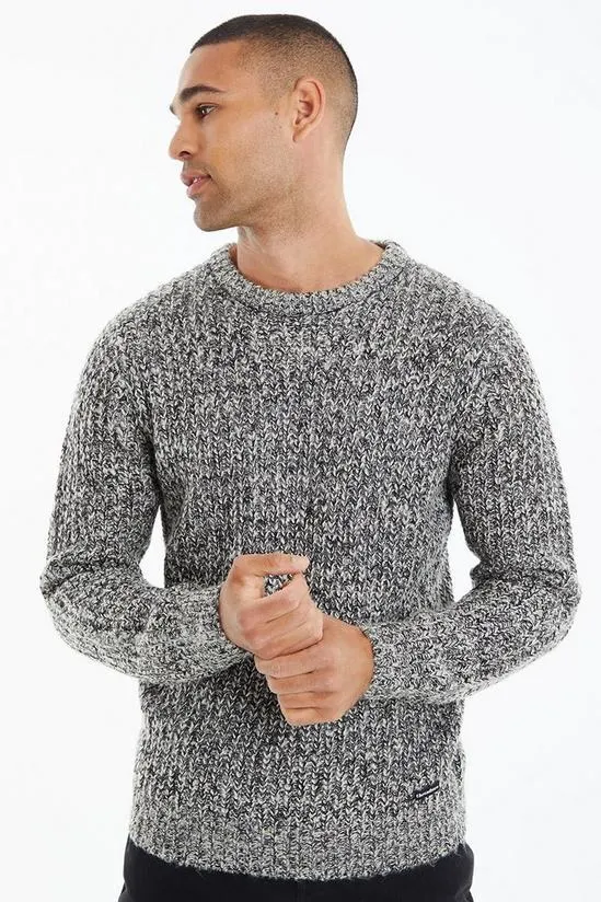 'Bucken' Twist Knitted Crew Neck Jumper