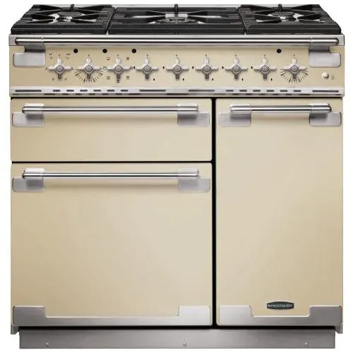 Rangemaster Elise 90cm Dual Fuel Range Cooker - Cream
