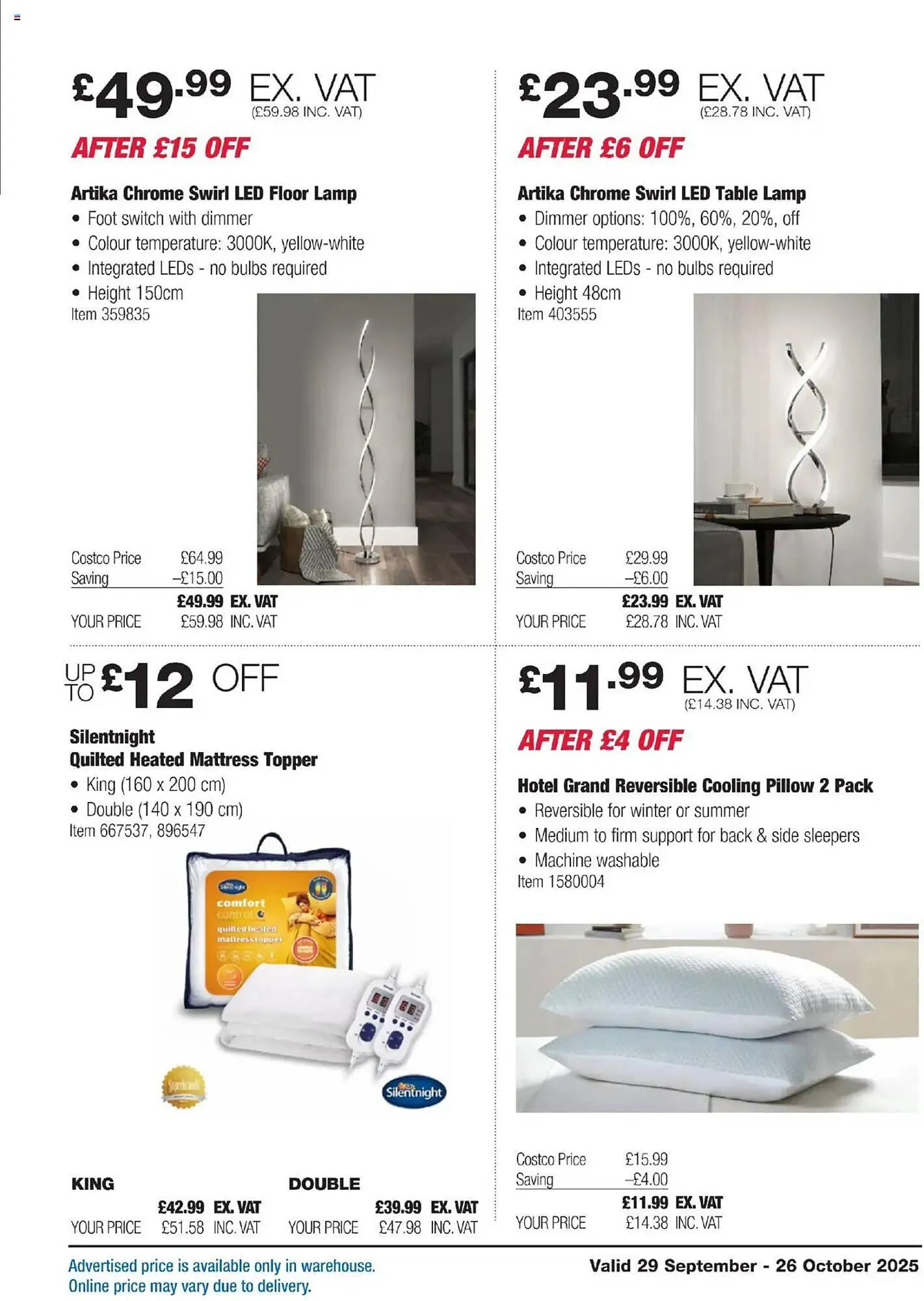 Costco leaflet from 29 September to 26 October 2025 - Catalogue Page 7