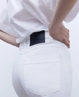 Five-pocket denim trousers