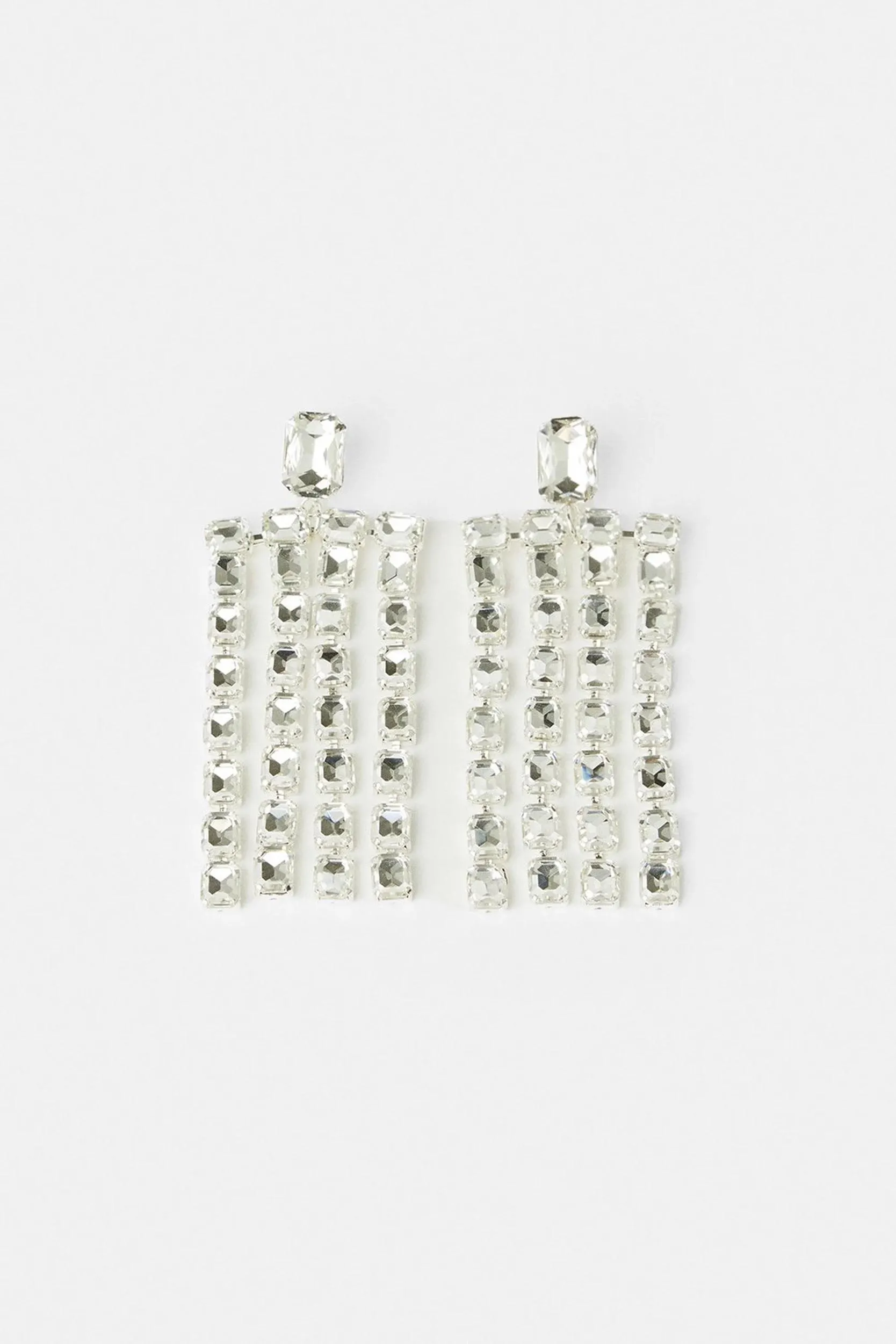 Diamante Statement Drop Earrings