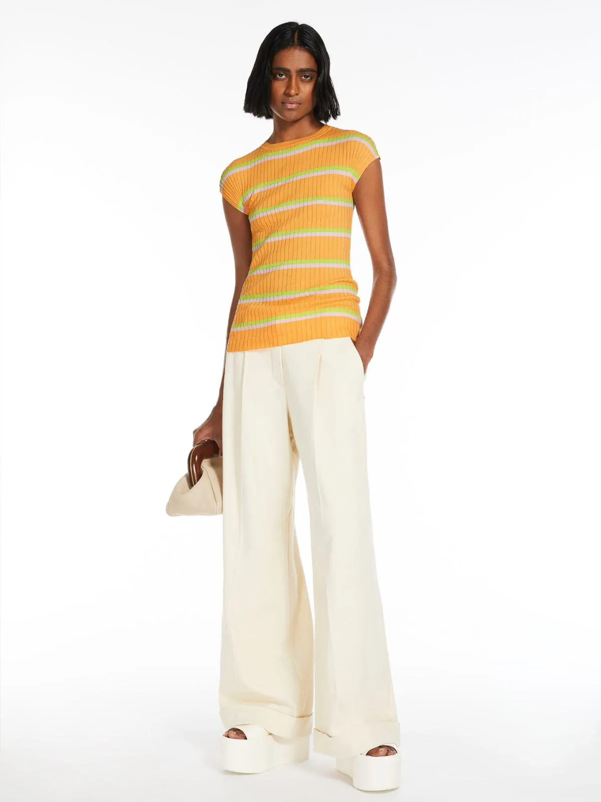 Striped cotton T-shirt