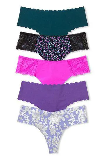 Sexy Illusions by Victorias Secret No Show Knickers Multipack