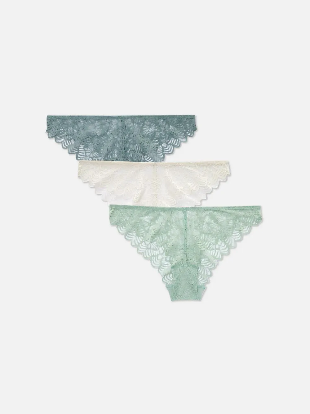 3pk Lace Brazilian Briefs