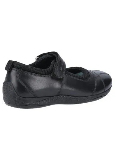 Girls Hush Puppies Senior Black School Shoes (Older 3-6) - Size 3