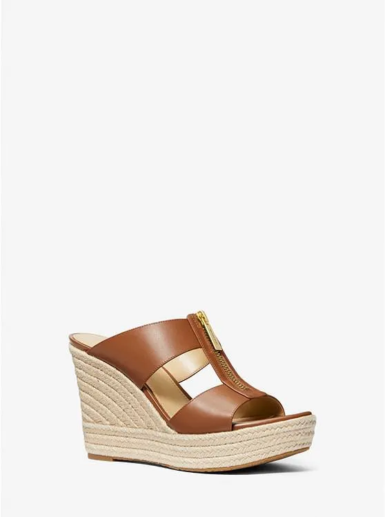 Bradley Leather Wedge Sandal