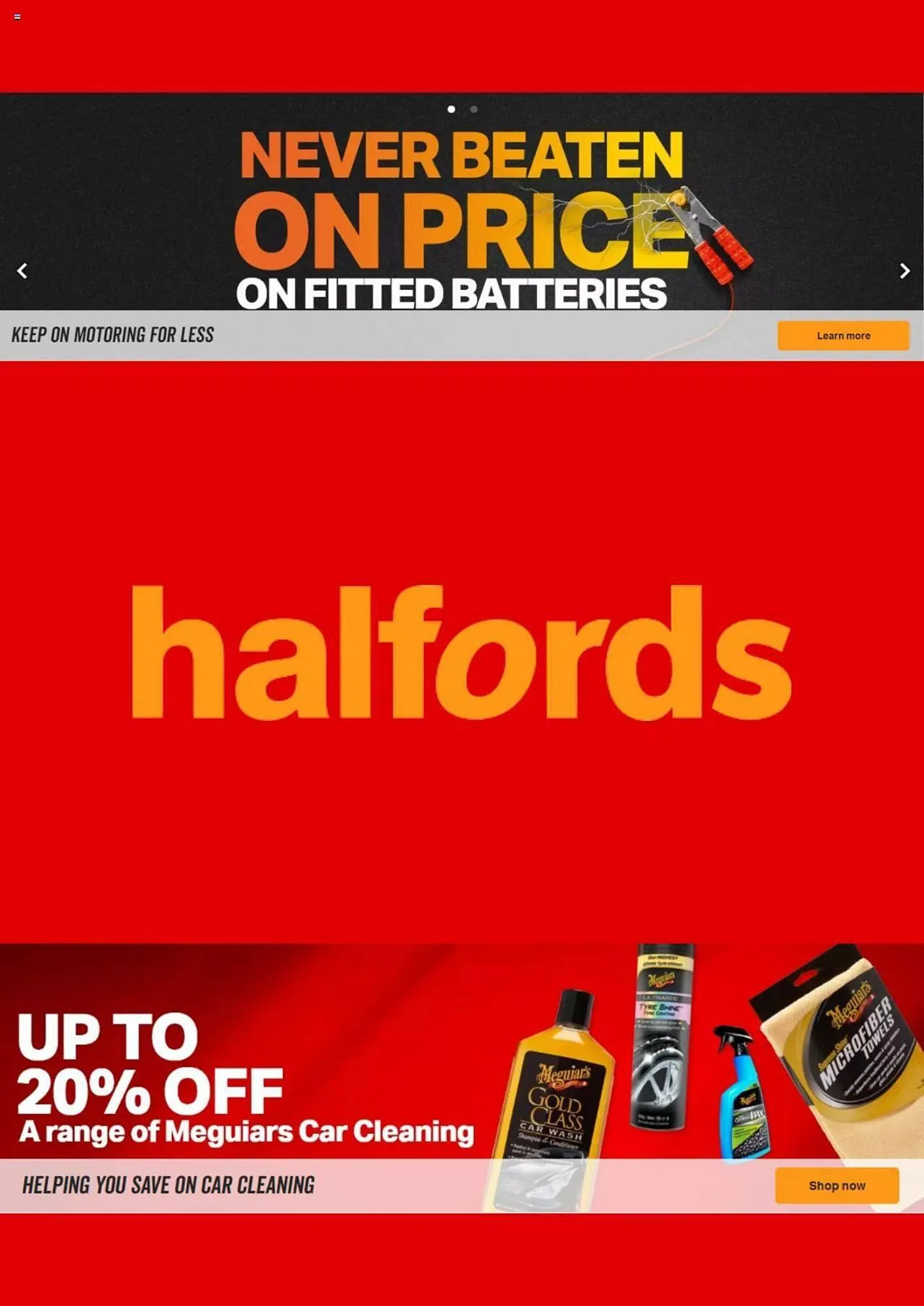 Halfords Weekly Offers from 5 September to 5 December 2023 - Catalogue Page 1