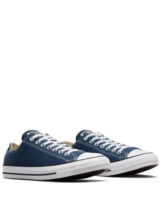 Womens Ox Trainers - Navy