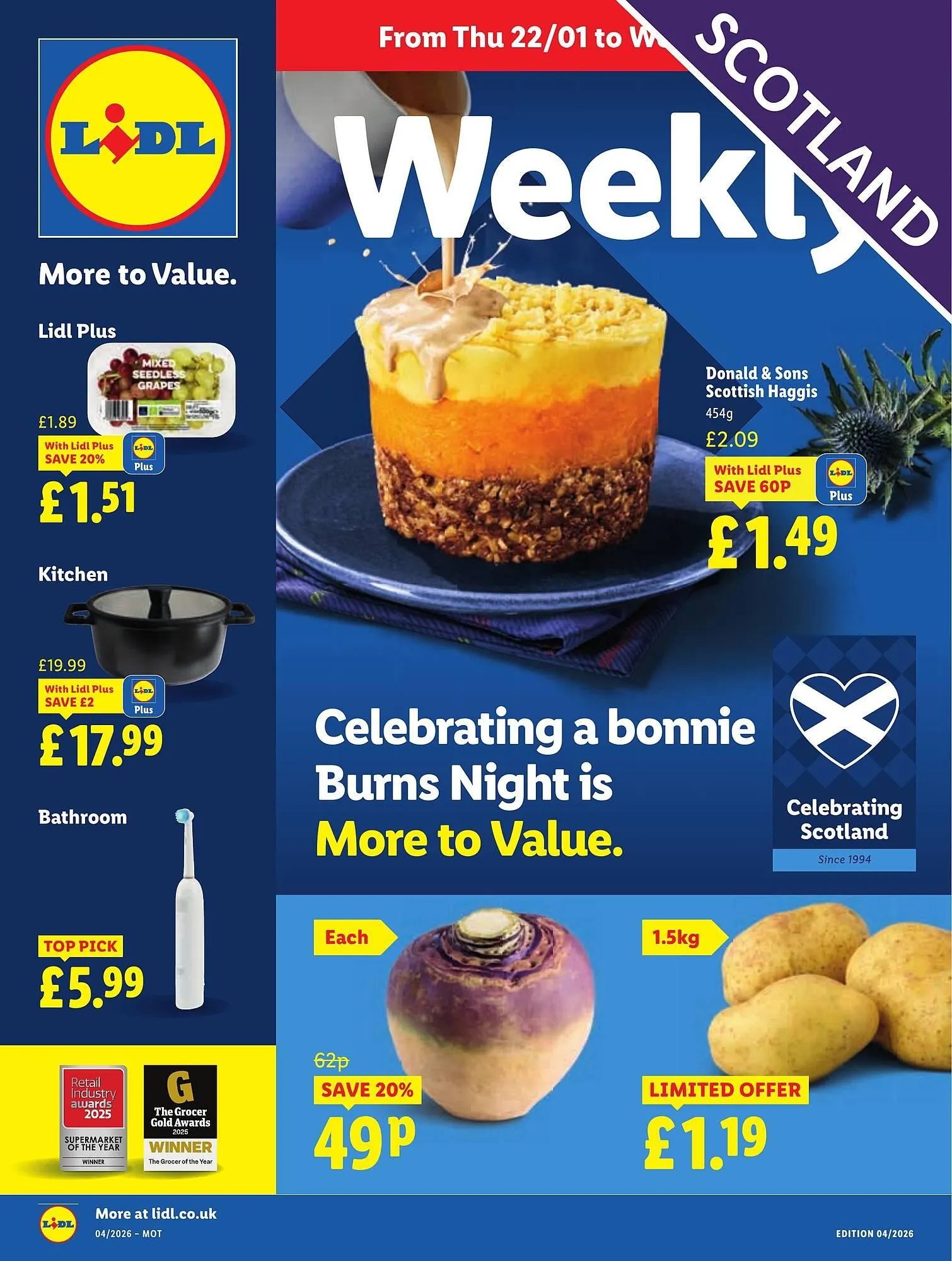 Lidl leaflet from 22 January to 28 January 2026 - Catalogue Page 1