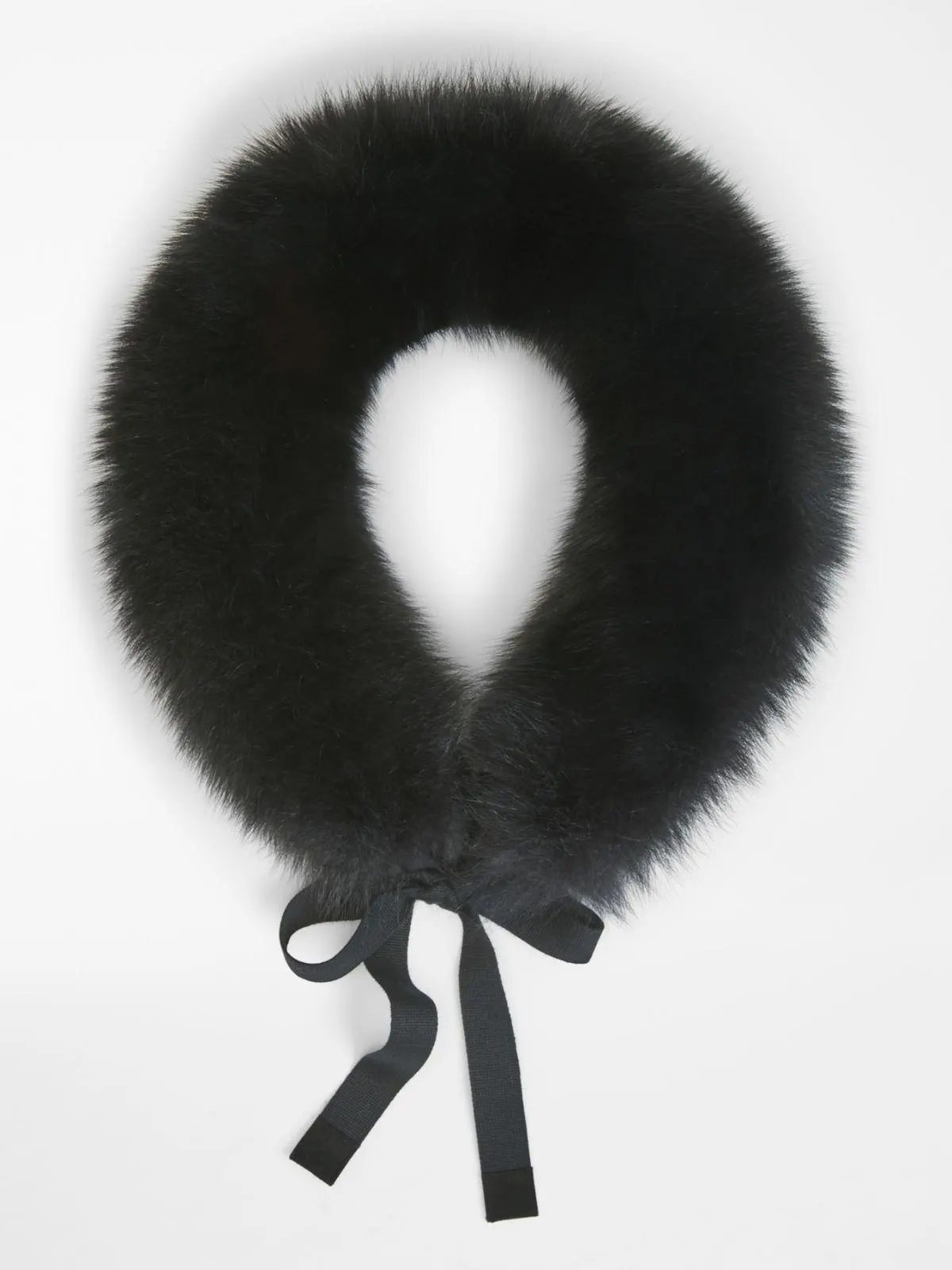 Fox fur trimmed hood