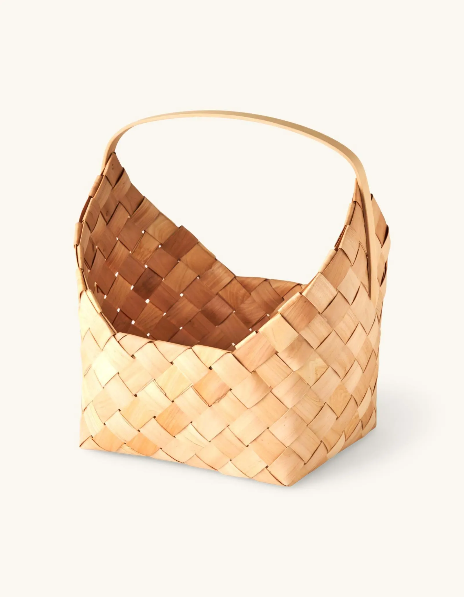 Basket Chipwood. 33 x 27 x 16/39 cm.