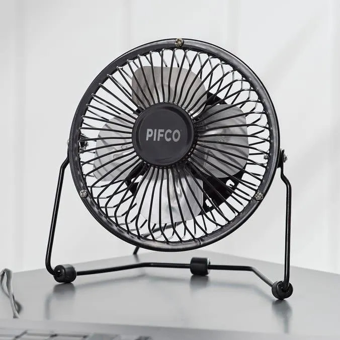 Pifco 4" USB Mini Desk Fan