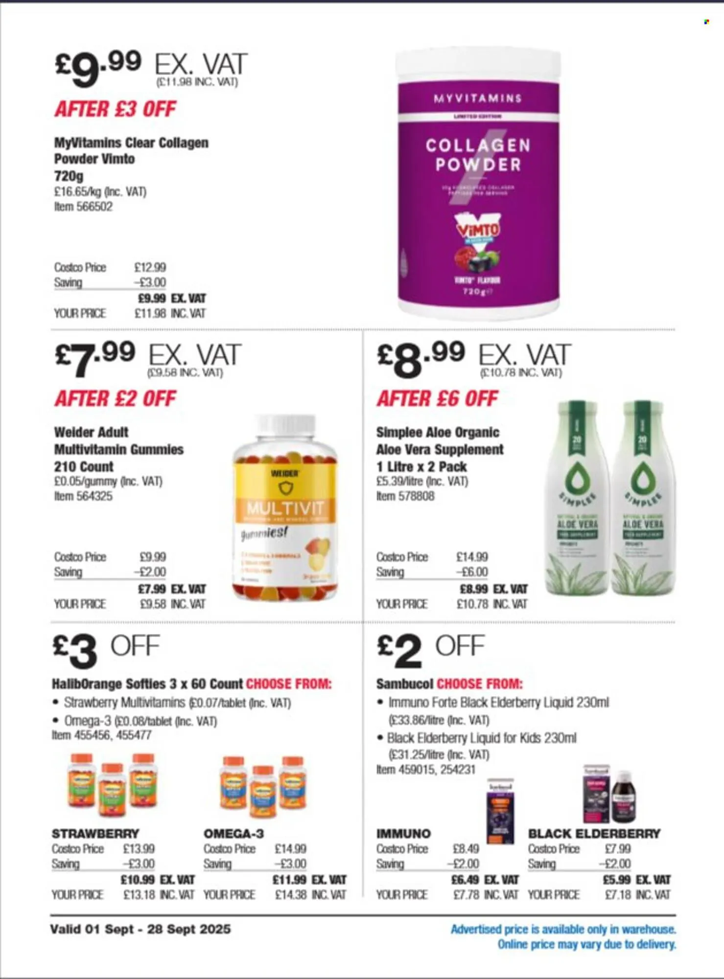 Costco leaflet from 1 September to 28 September 2025 - Catalogue Page 20