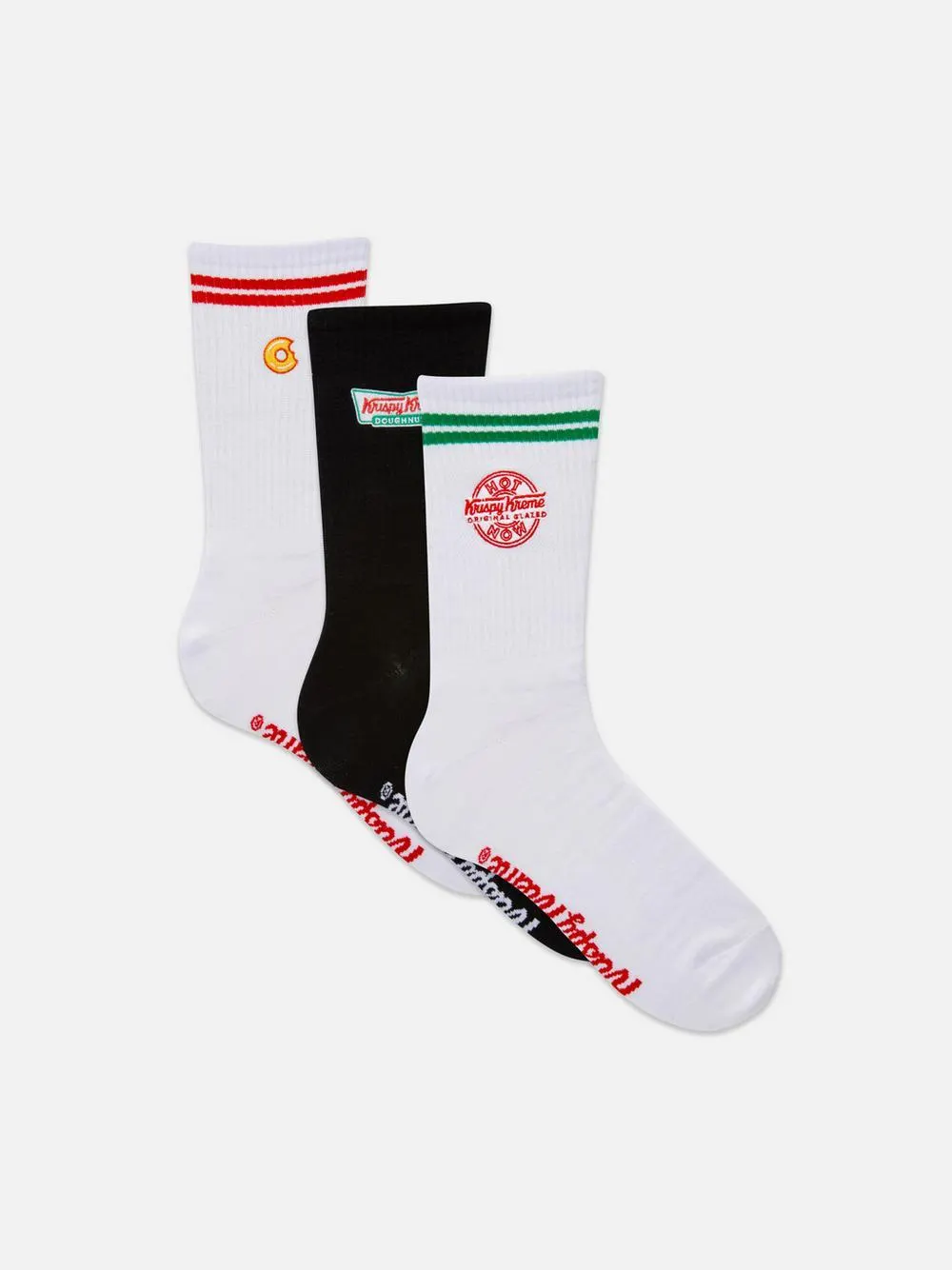 3pk Krispy Kreme Crew Socks