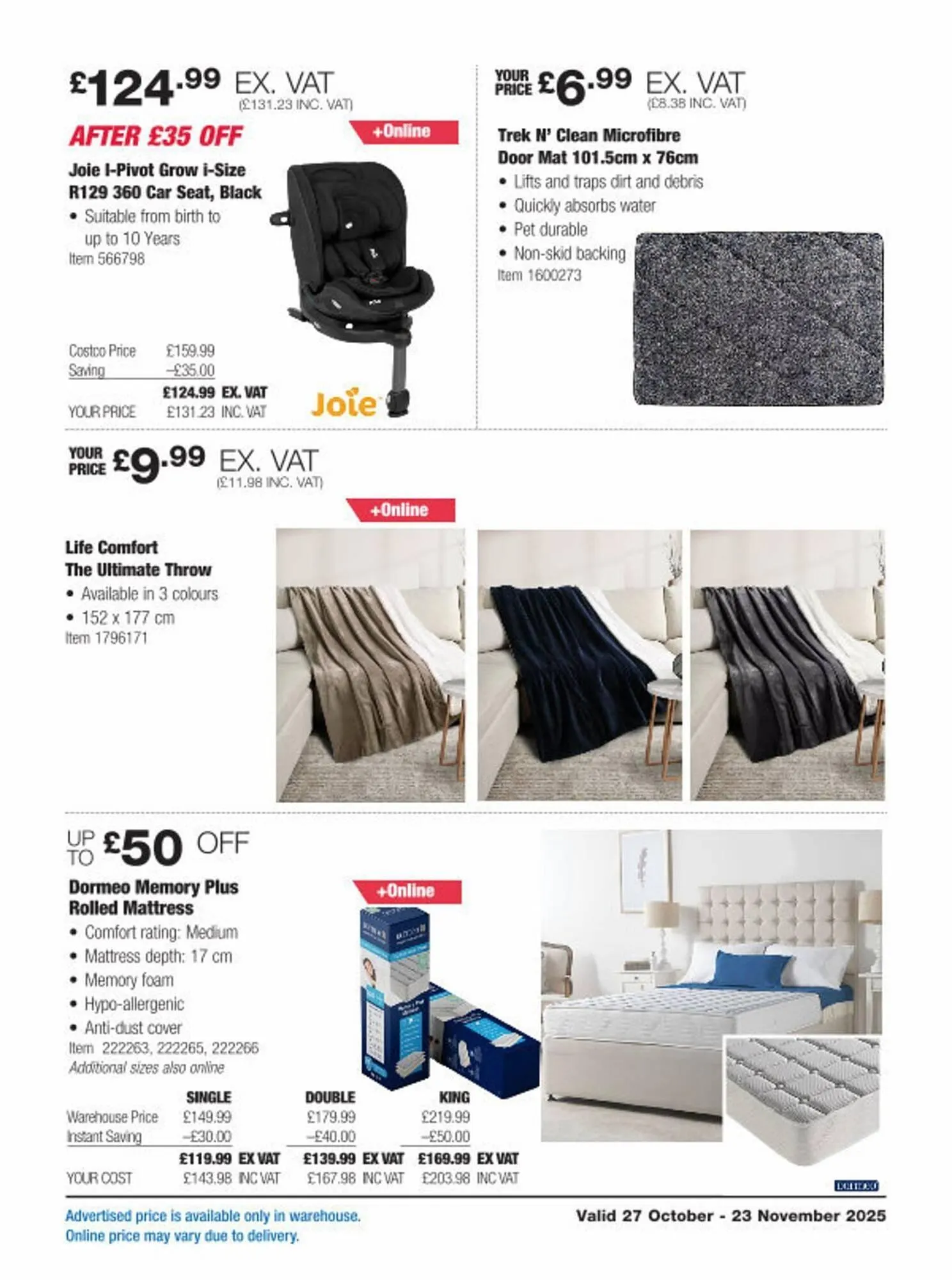 Costco leaflet from 27 October to 23 November 2025 - Catalogue Page 6