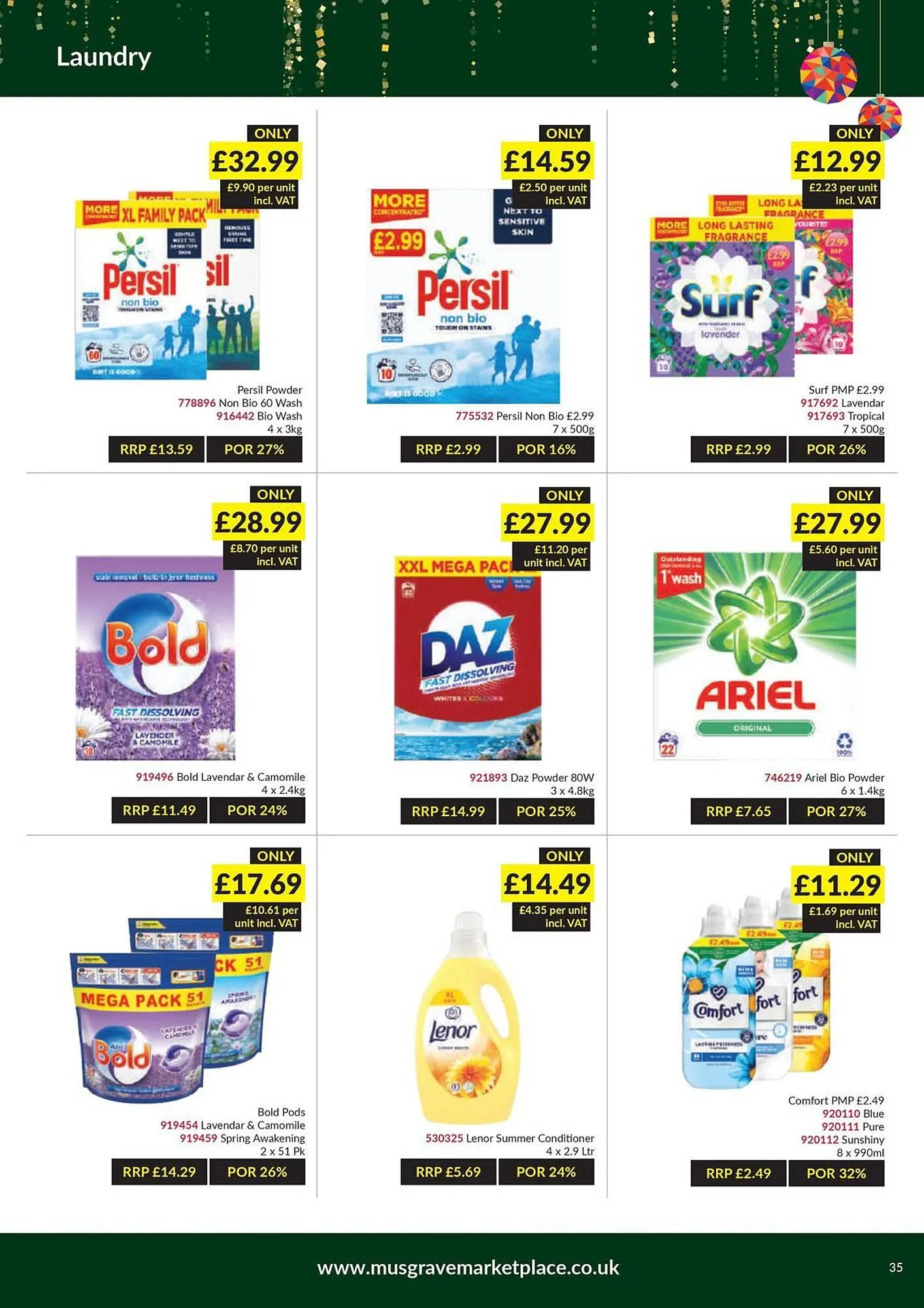 Musgrave MarketPlace leaflet from 21 November to 10 December 2023 - Catalogue Page 35