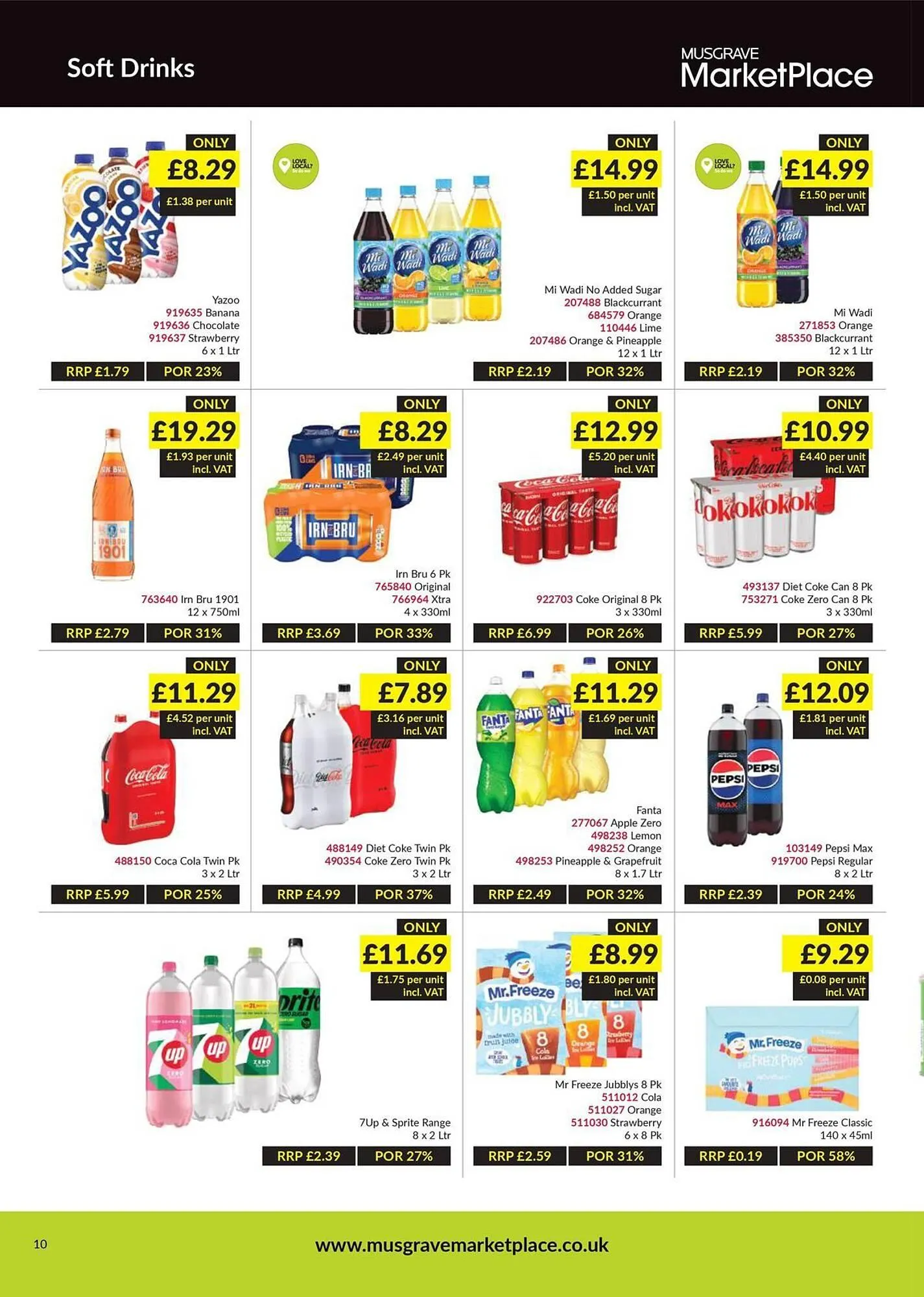 Musgrave MarketPlace leaflet from 25 August to 14 September 2025 - Catalogue Page 10
