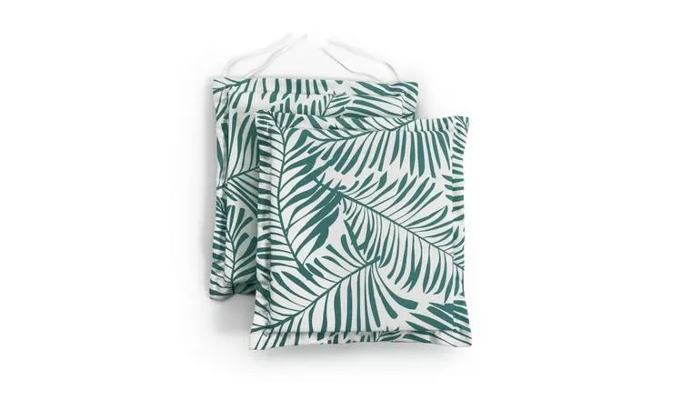 Habitat Pack of 2 Cushions - Green