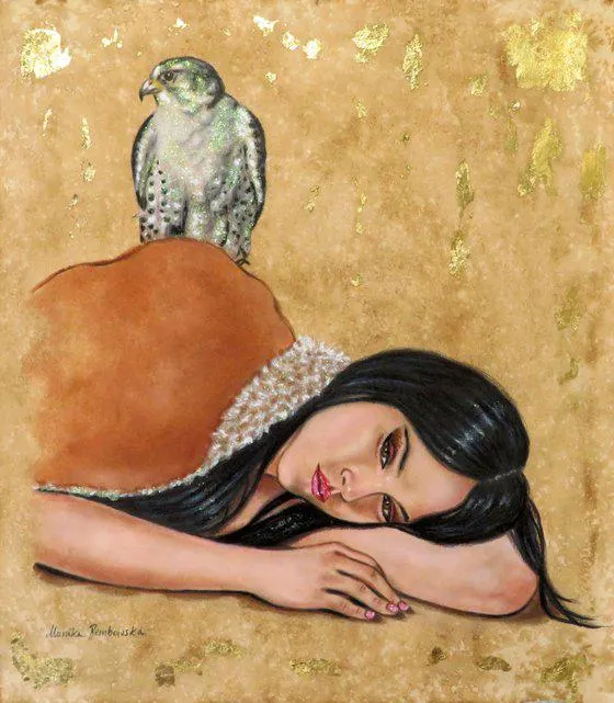 "Ragazza con falco" (2016)