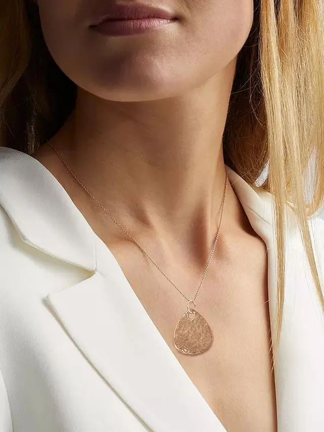 Monica Vinader Ziggy Petal Charm, Rose Gold