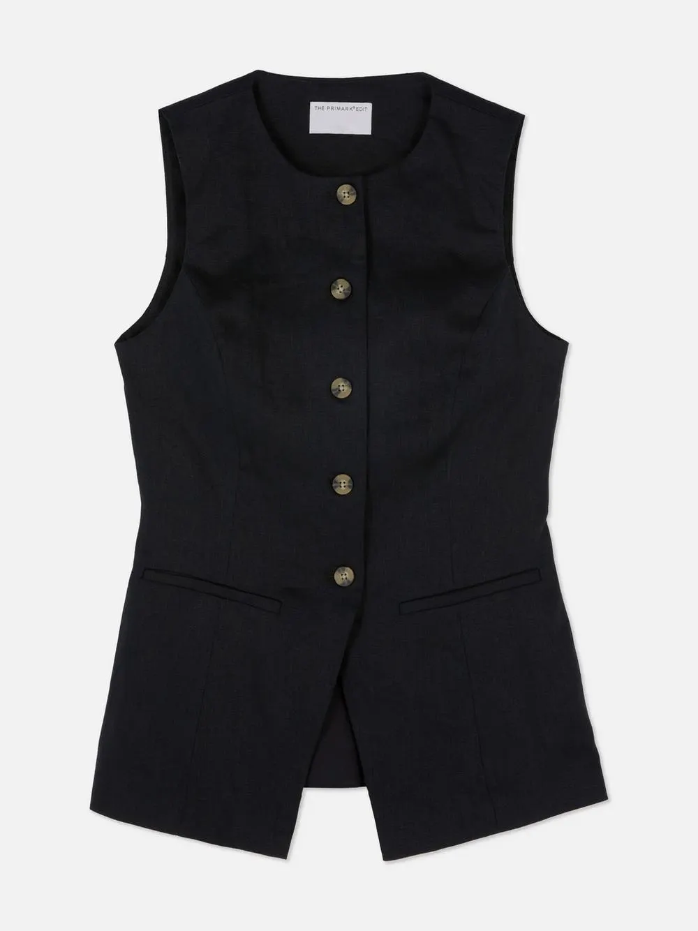 The Edit Linen Waistcoat