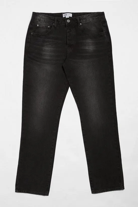 Black Wash Straight Fit Jean