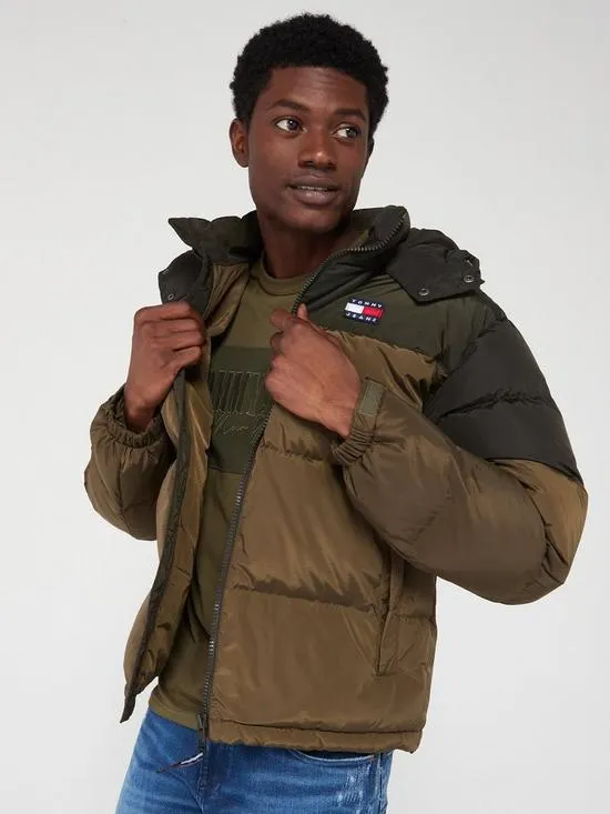 Alaska Colourblock Padded Jacket - Khaki