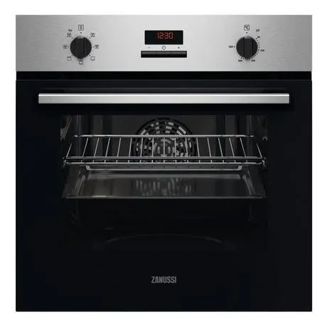Zanussi ZOHXC2X2 59.4cm Built In Electric Single Oven - Anti-Fingerprint stainless steel