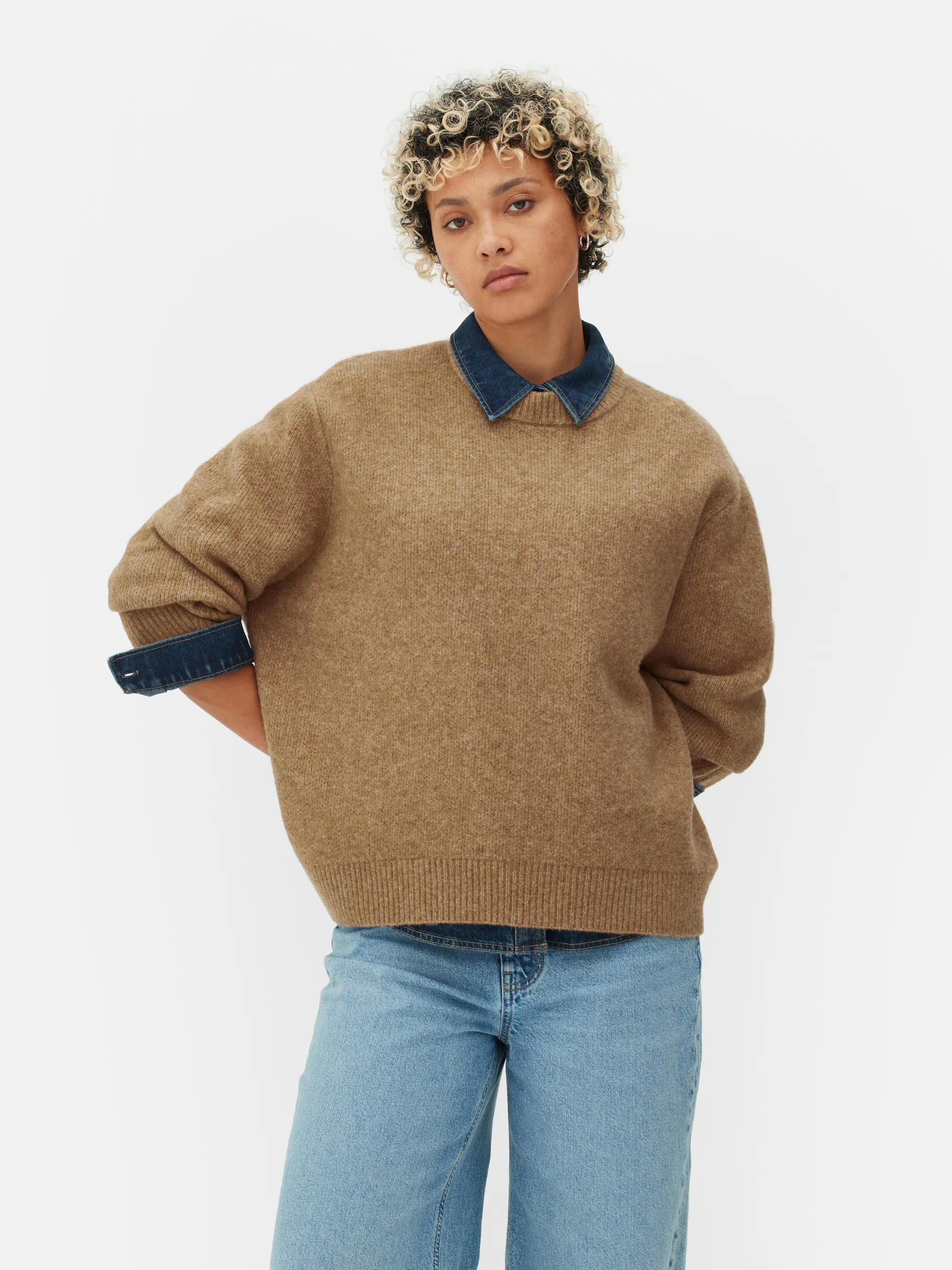 Oversized Crew Neck Jumper