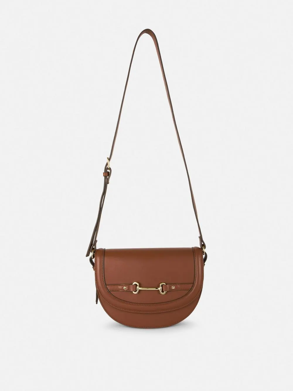 Snaffle Buckle Saddle Crossbody Bag