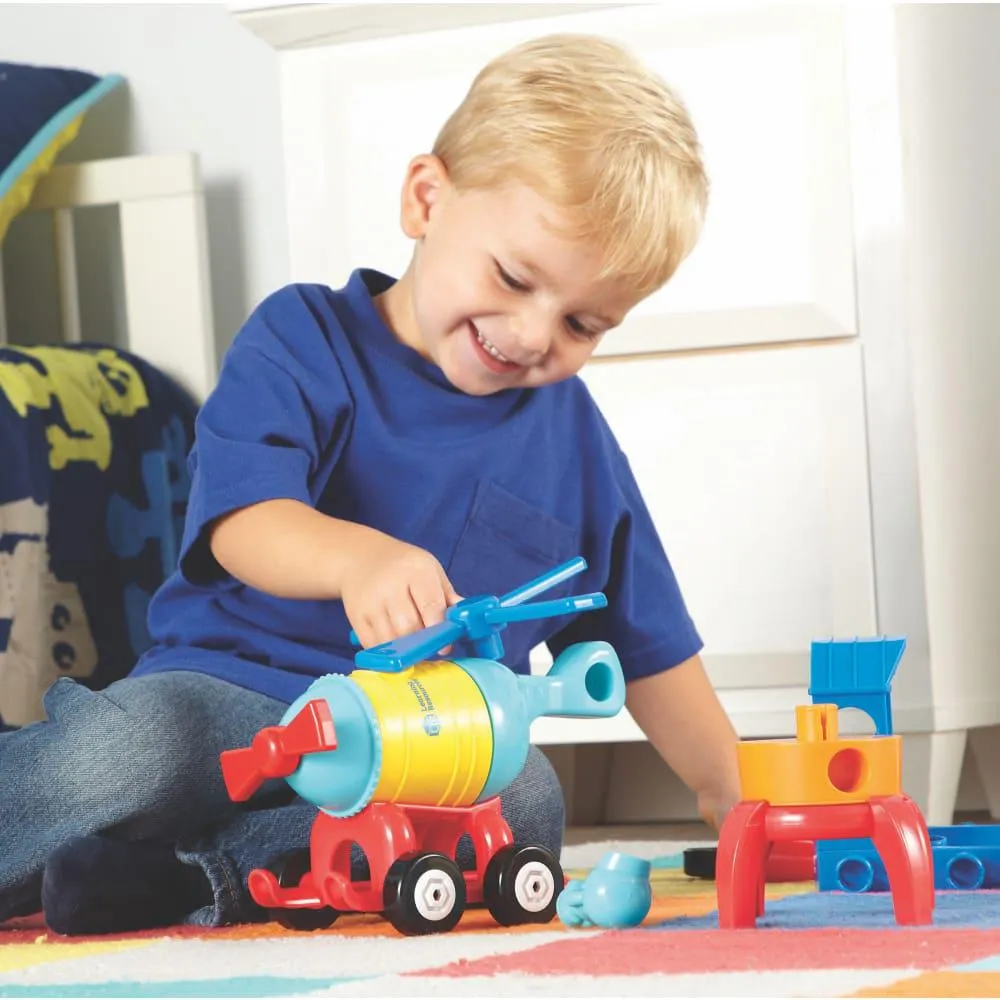 1 2 3 Build it Rocket Train Helicopter